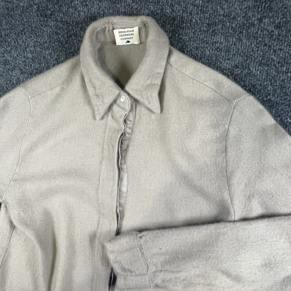Himalayan Cashmere Company Womens Small 100% Cashmere Button Up Handmade‎ Nepal